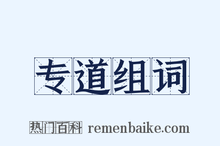 专道组词是什么意思的图片
